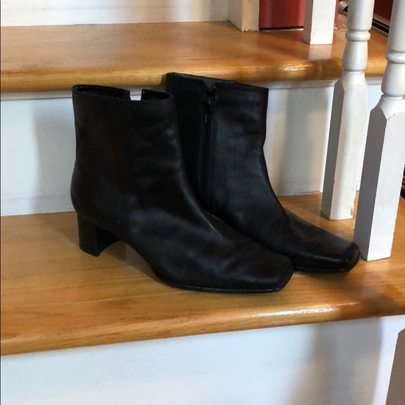 Style & Co. Shoes - Black Leather Booties